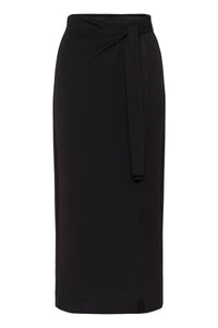 InWear TriIW Vincent Black Knot Tie Modal Tube Skirt