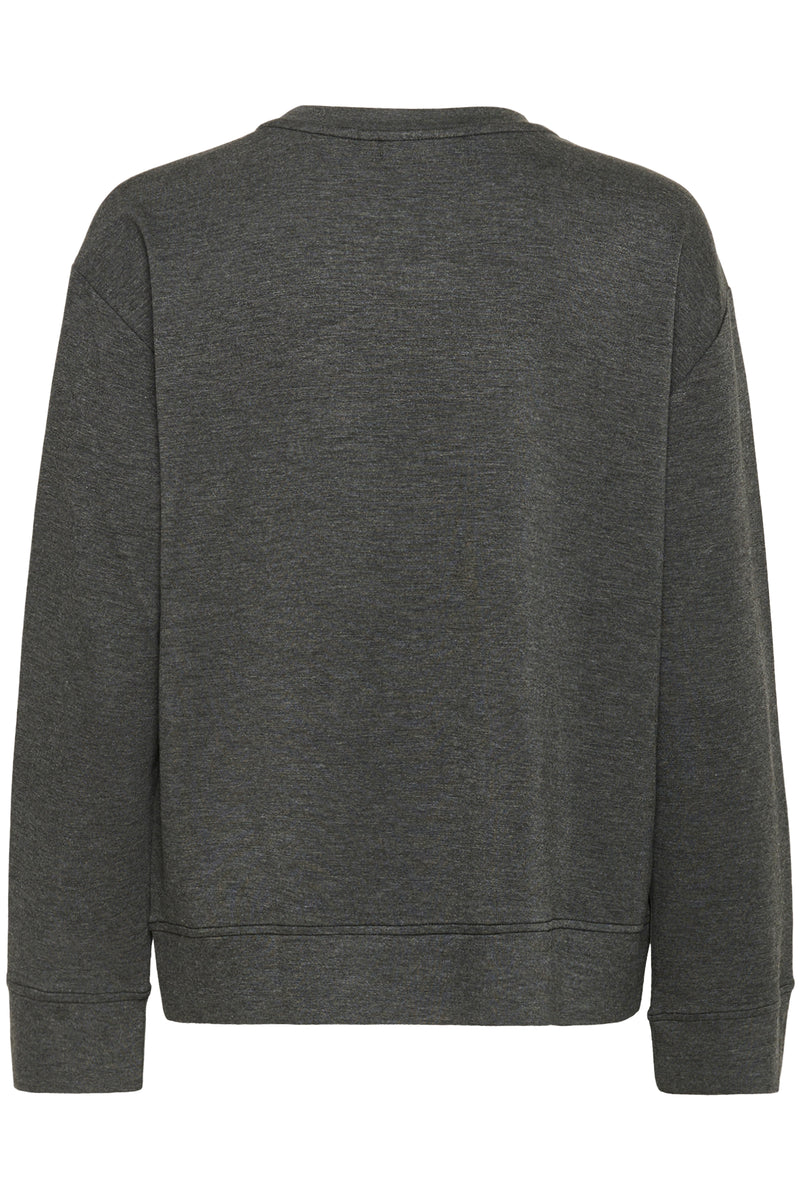 InWear Kincent Grey Melange Modal Deco Sweatshirt