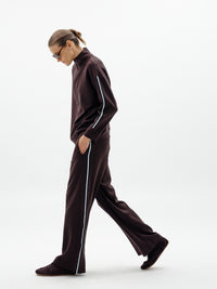 InWear Aggie Vincent Modal Chocolate Brown Wide Leg Joggers