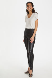 Soaked in Luxury SLKaylee Black PU Leggings, 30403303