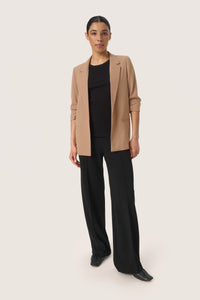 Soaked in Luxury Shirley Burro Camel Blazer, 30403608