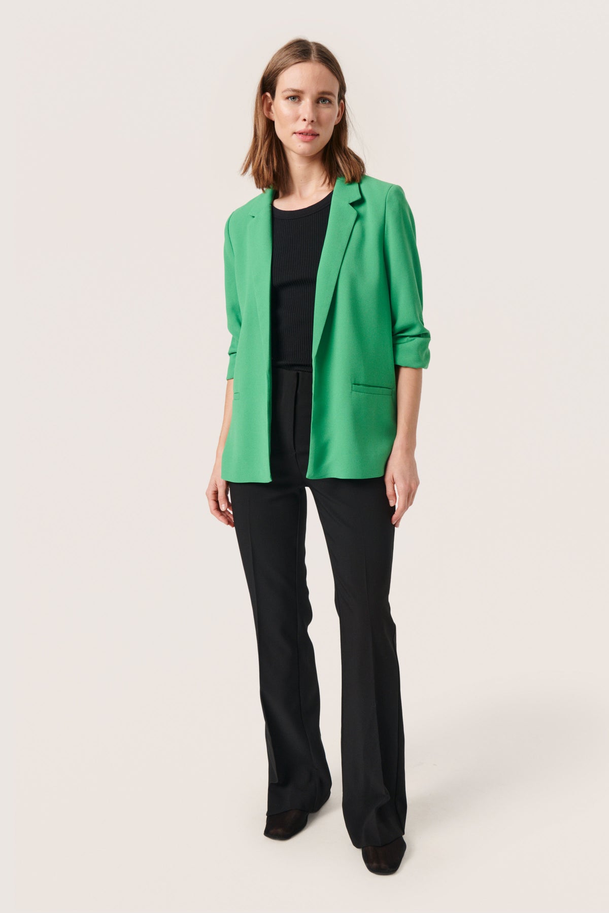 Soaked in Luxury Shirley Medium Green Blazer, 30403608