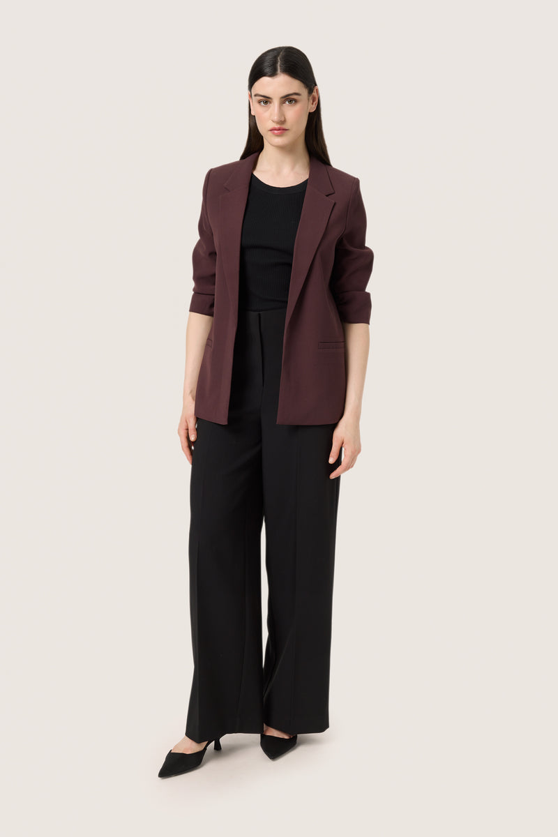 Soaked in Luxury Shirley Fudge Burgundy Blazer, 30403608