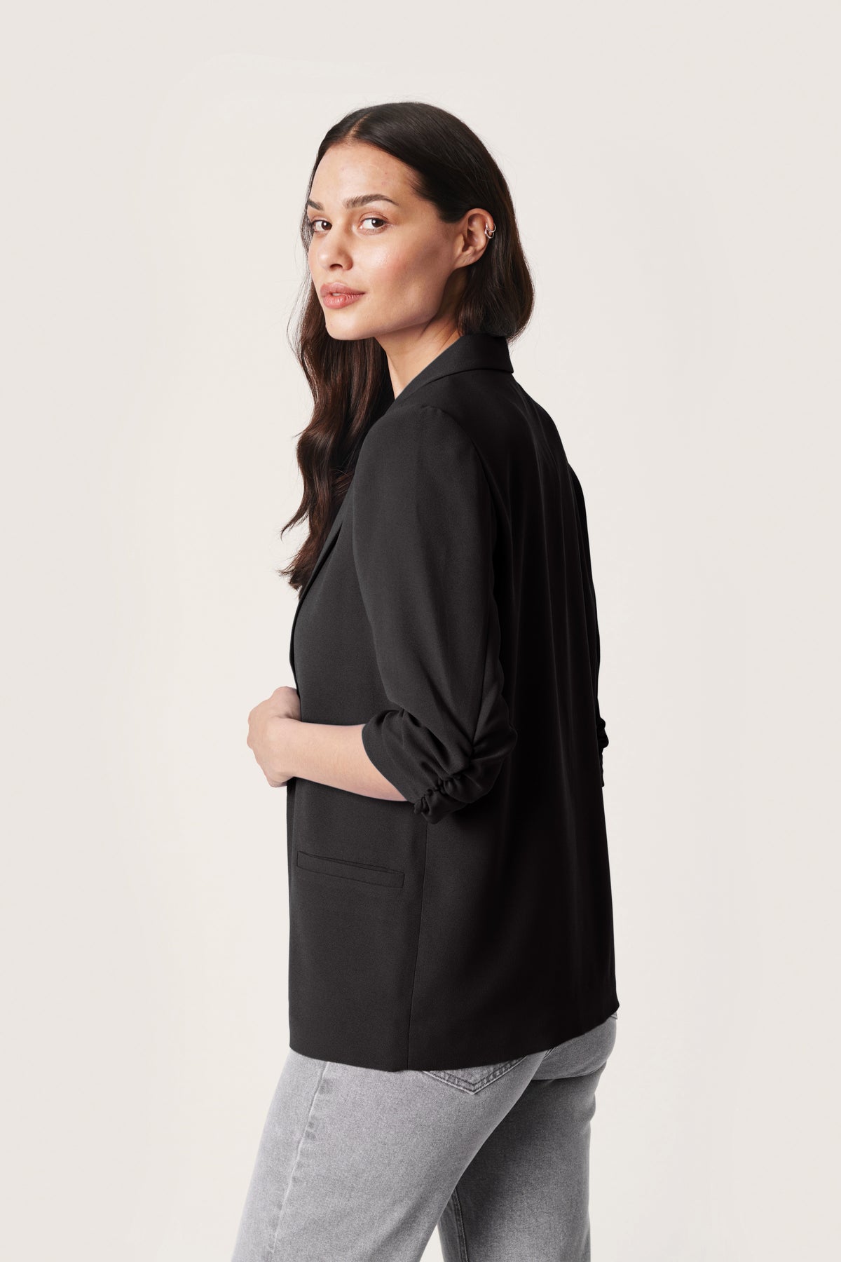 Soaked in Luxury Shirley Black Blazer, 30403608