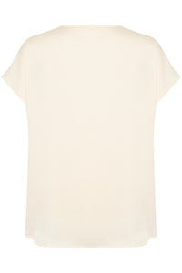 Soaked in Luxury Loana Marija Whisper White V-Neck Blouse, 30407198