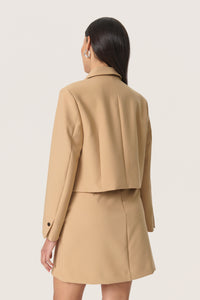 Soaked in Luxury SlCorinne Ultimate Travertine Beige Cropped Blazer, 30407631