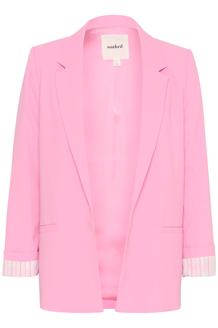 Soaked in Luxury Shirley Rosebloom Fold Up Blazer