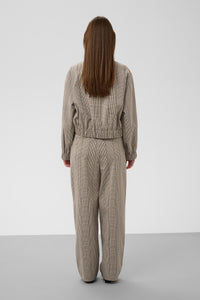 Soaked in Luxury SLKinabalu Check Barrel Trousers, 30409602