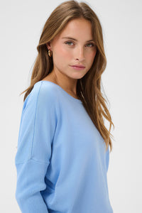 Saint Tropez Mila Kentucky Blue Round Neck Knit, 30500003