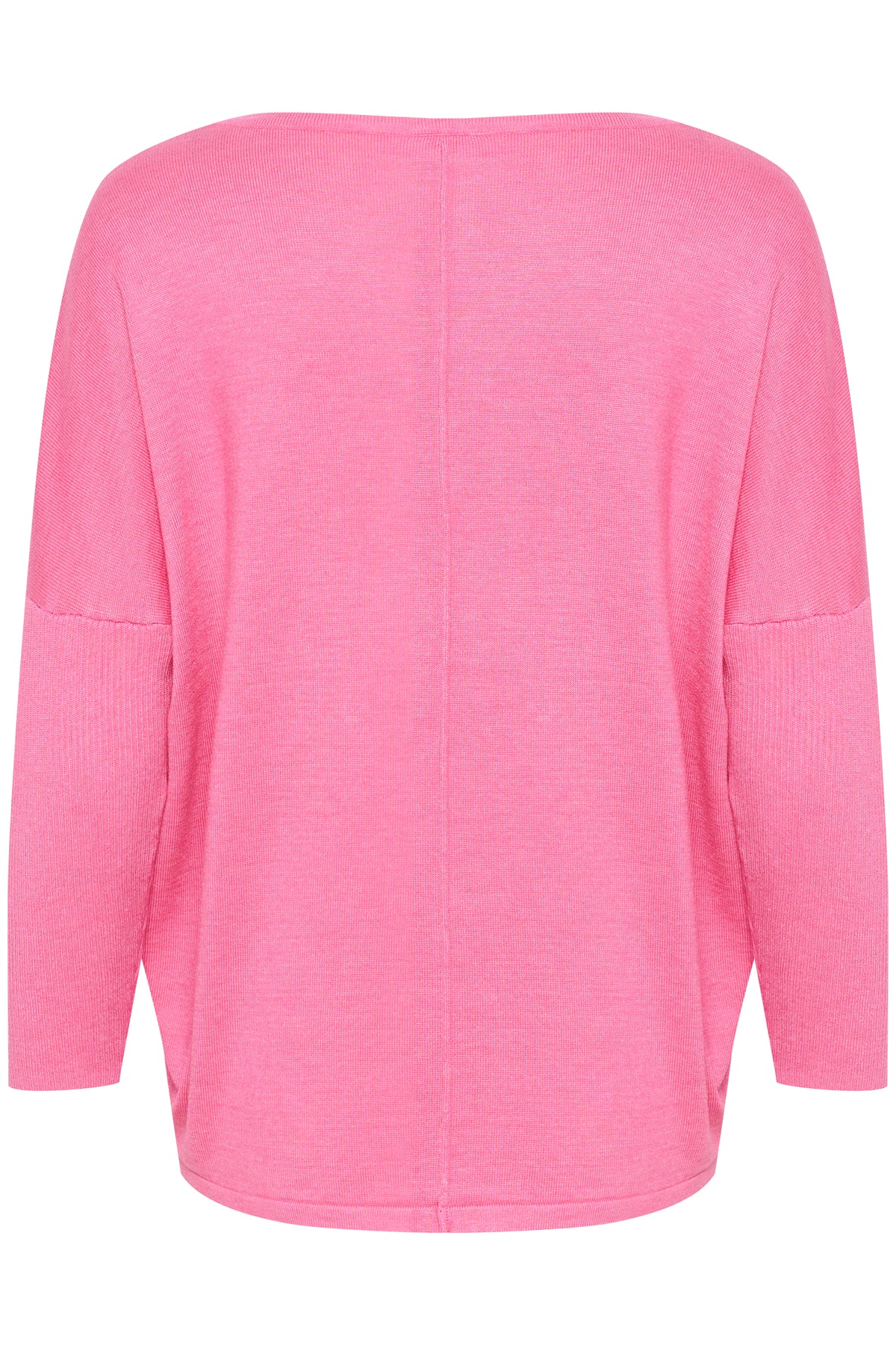 Saint Tropez Mila Pink Cosmos Melange Round Neck Knit, 30500003