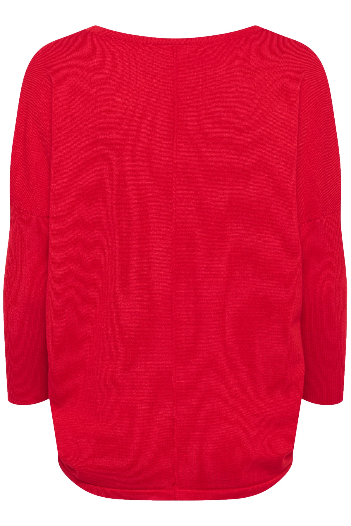 Saint Tropez Mila Chinese Red Round Neck Knit