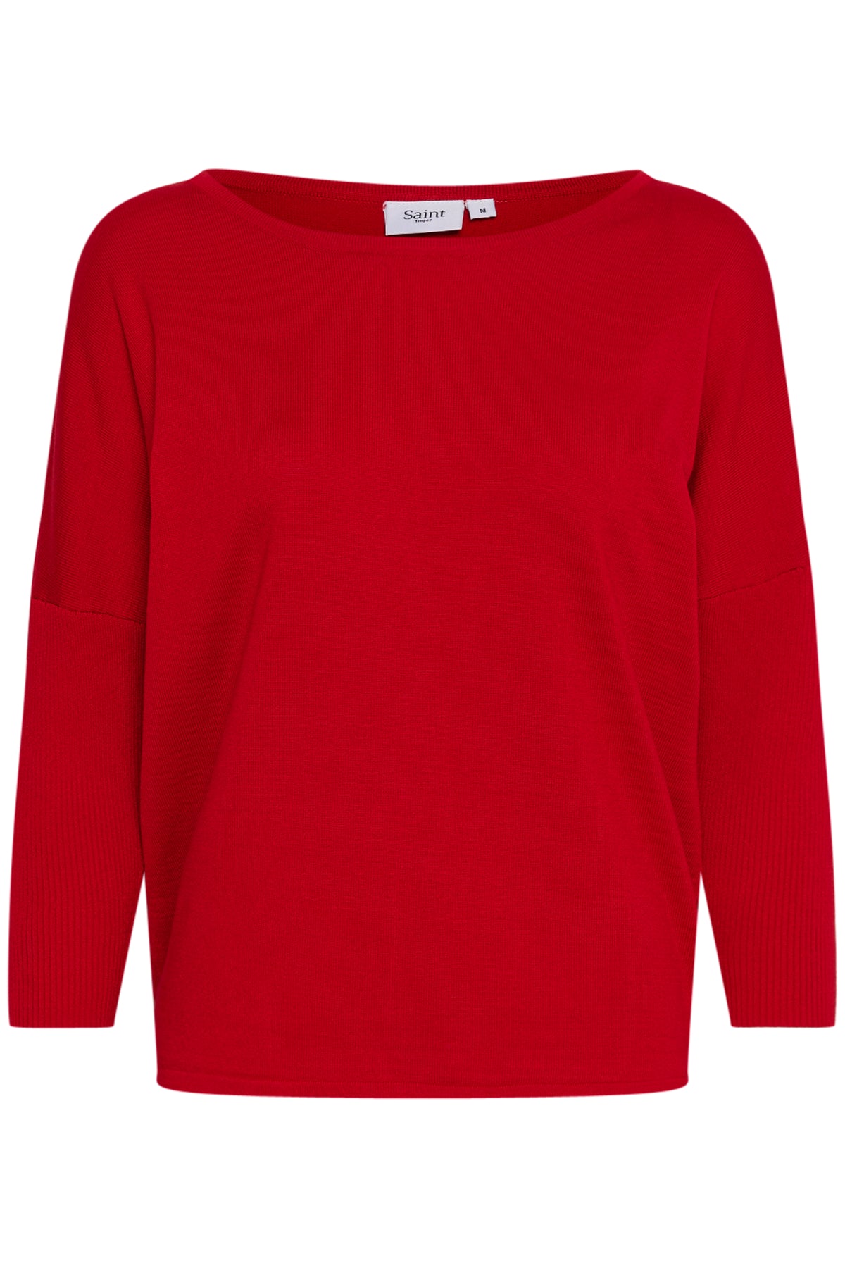 Saint Tropez Mila Racing Red Round Neck Knit