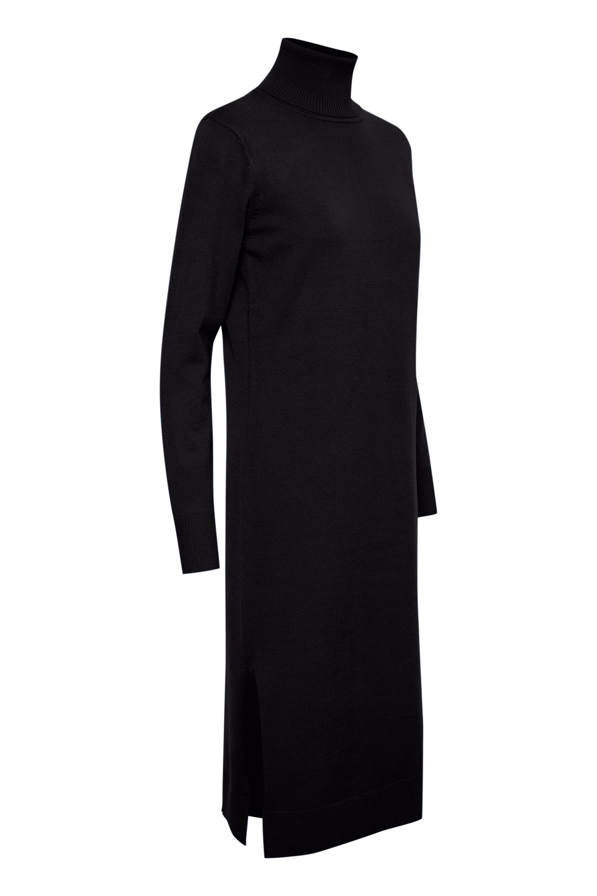 Saint Tropez Mila Black Roll Neck Knitted Midi Dress, 30511420