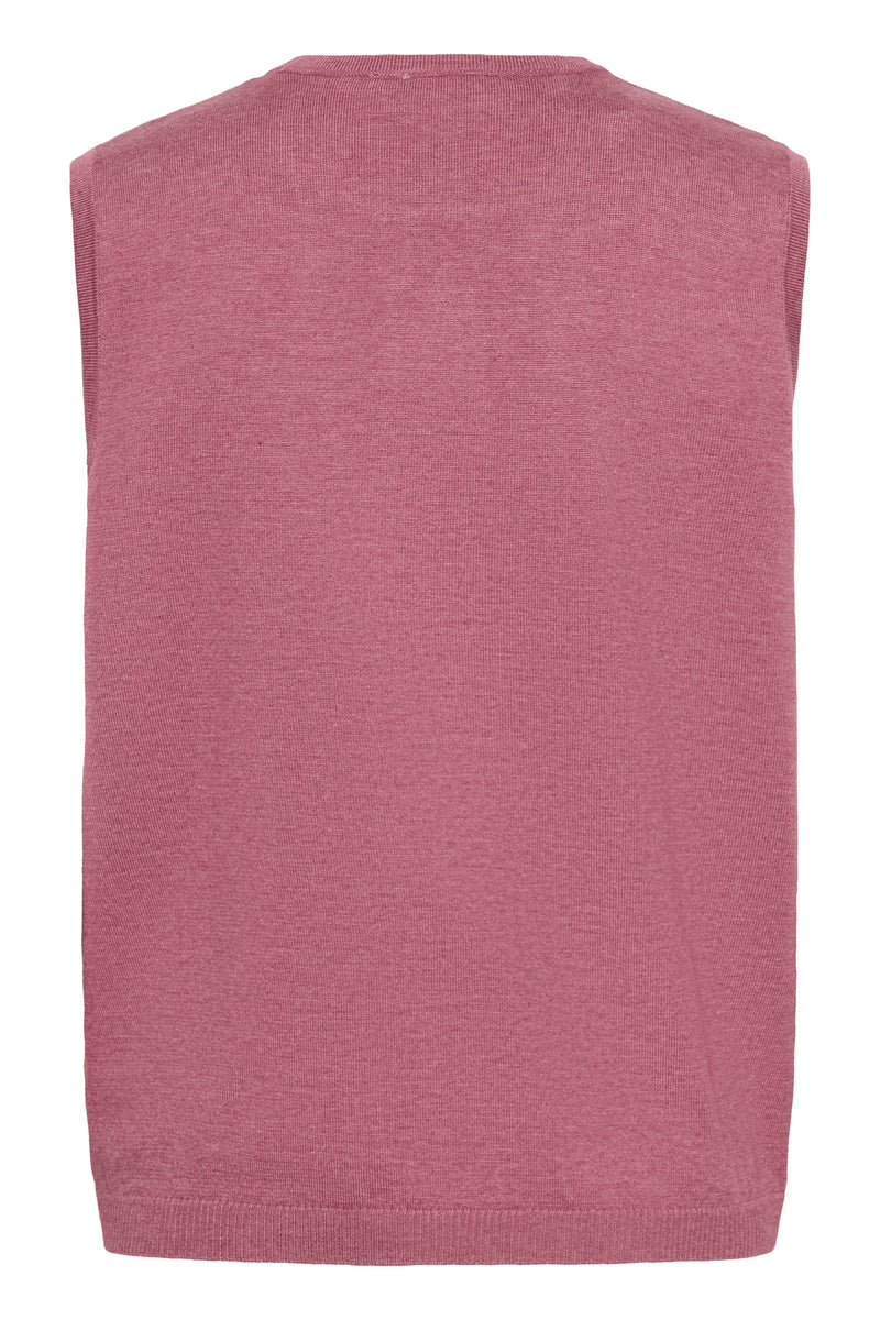 Saint Tropez Mila Dusky Pink Melange Knitted Vest