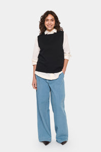 Saint Tropez Mila Black Knitted Vest