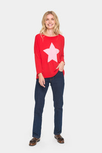 Saint Tropez Baria Racing Red Star Knit