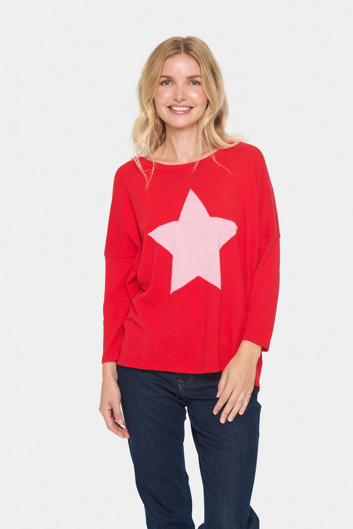 Saint Tropez Baria Racing Red Star Knit, 30512986