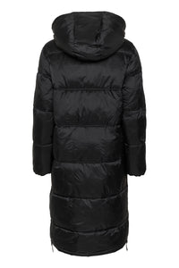 Saint Tropez Frances Black Ultimate Puffa Coat with Zip Detailing, 30513272