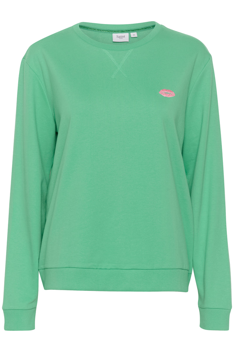 Saint Tropez Fanile Gumdrop Green Kisses Supersoft Sweatshirt, 30513435