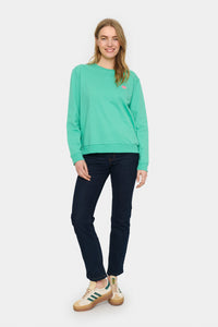 Saint Tropez Fanile Gumdrop Green Kisses Supersoft Sweatshirt, 30513435