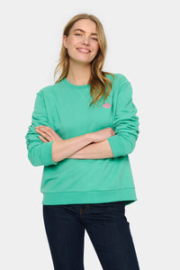 Saint Tropez Fanile Gumdrop Green Kisses Supersoft Sweatshirt, 30513435