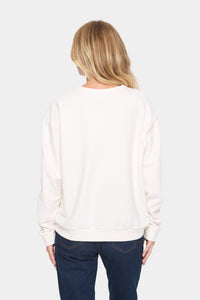 Saint Tropez Ice Hannika Heart Supersoft Fleece Lined Sweatshirt