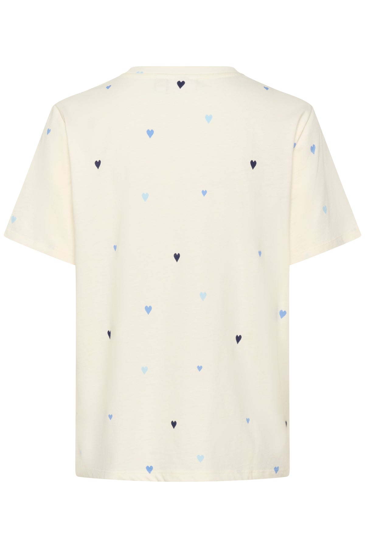 Saint Tropez Johanna Ice Blue Multi Heart Oversized T-Shirt, 30513937