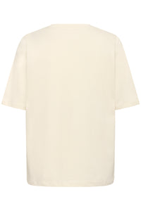 Saint Tropez Octavia Creme 'StTropez' Logo T-Shirt, 30514706