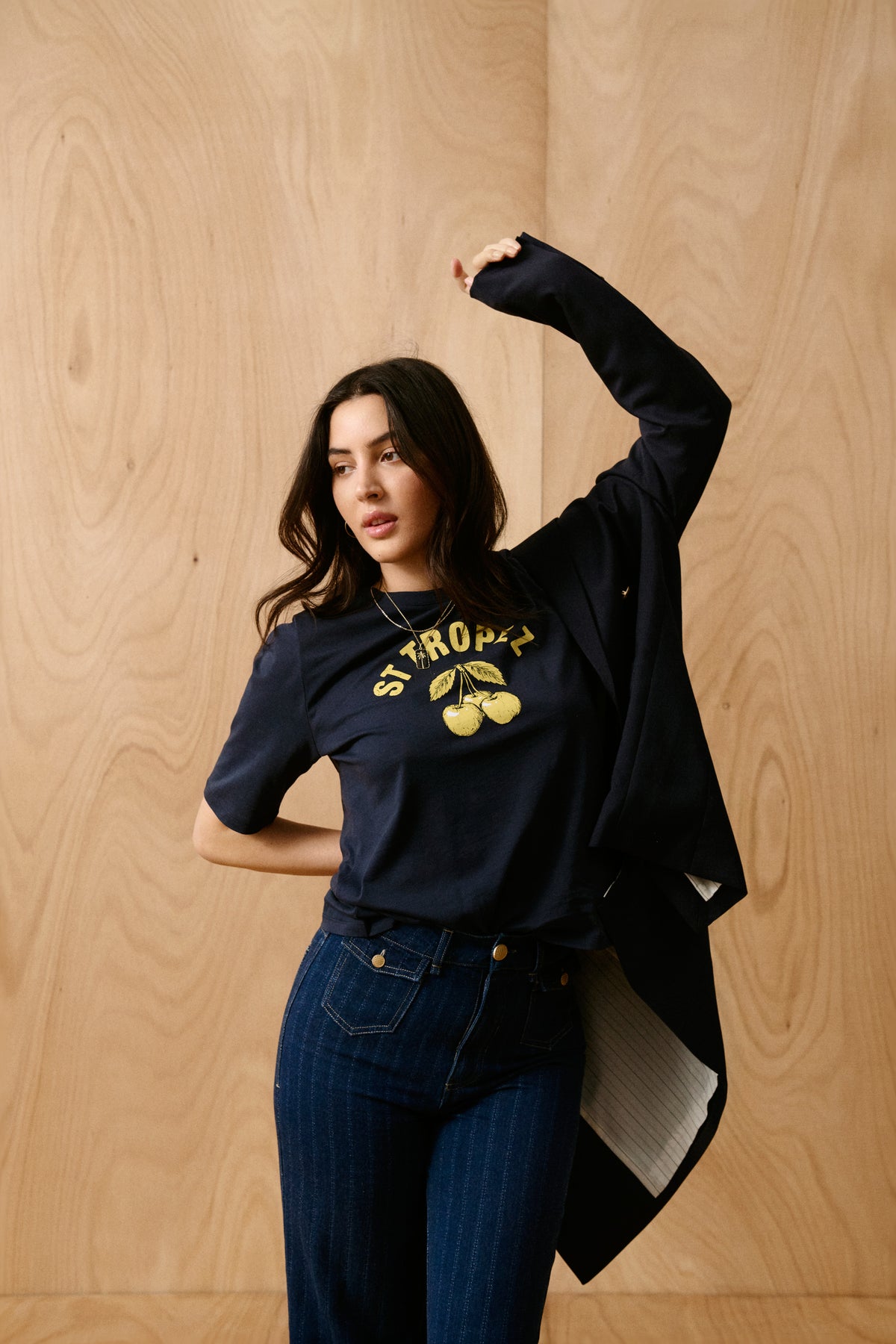 Saint Tropez Octavia Night Sky 'StTropez' Logo T-Shirt