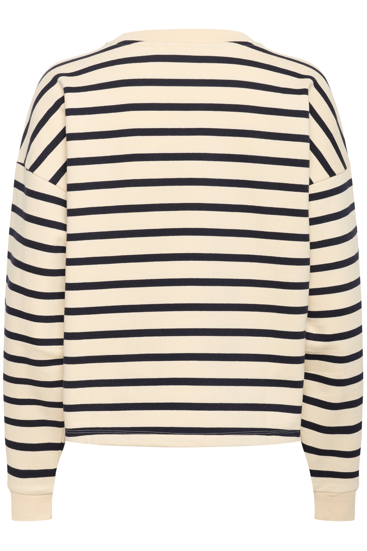 Saint Tropez Osiria Navy Striped Fleece Lined Sweatshirt, 30514808