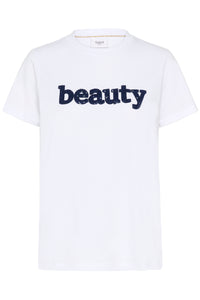 Saint Tropez Oleni Bright White Sequin Logo T-Shirt, 30514809