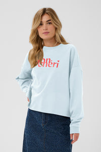 Saint Tropez Pegrina Baby Blue 'Mon Cheri' Fleece Lined Sweatshirt, 30514914