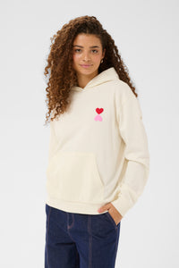 Saint Tropez Pixilina Baby's Breath Fleece Lined Logo Back Print Hoodie, 30514918
