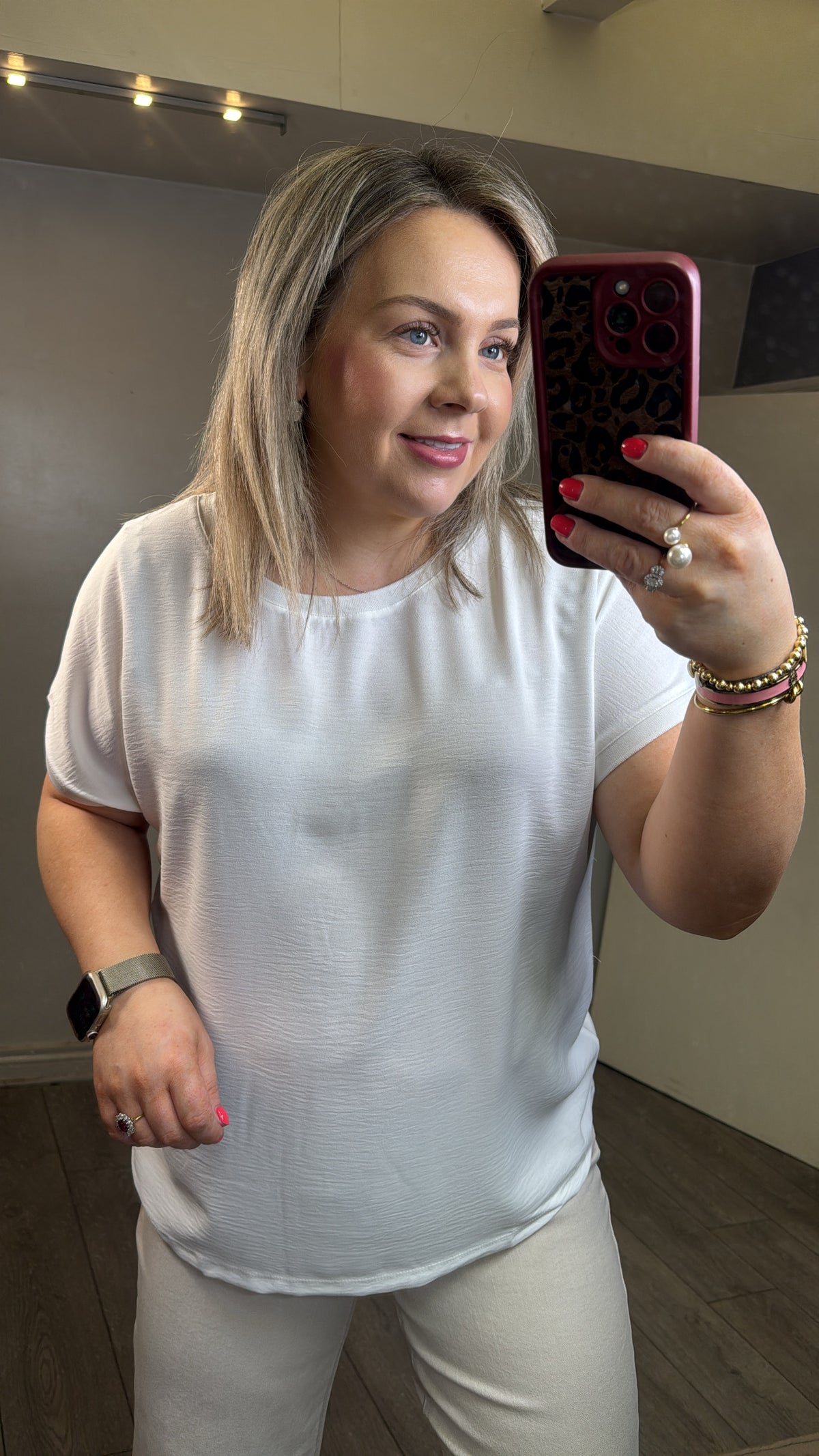 B.Young ByPanyax Marshmallow Silky Front T-Shirt