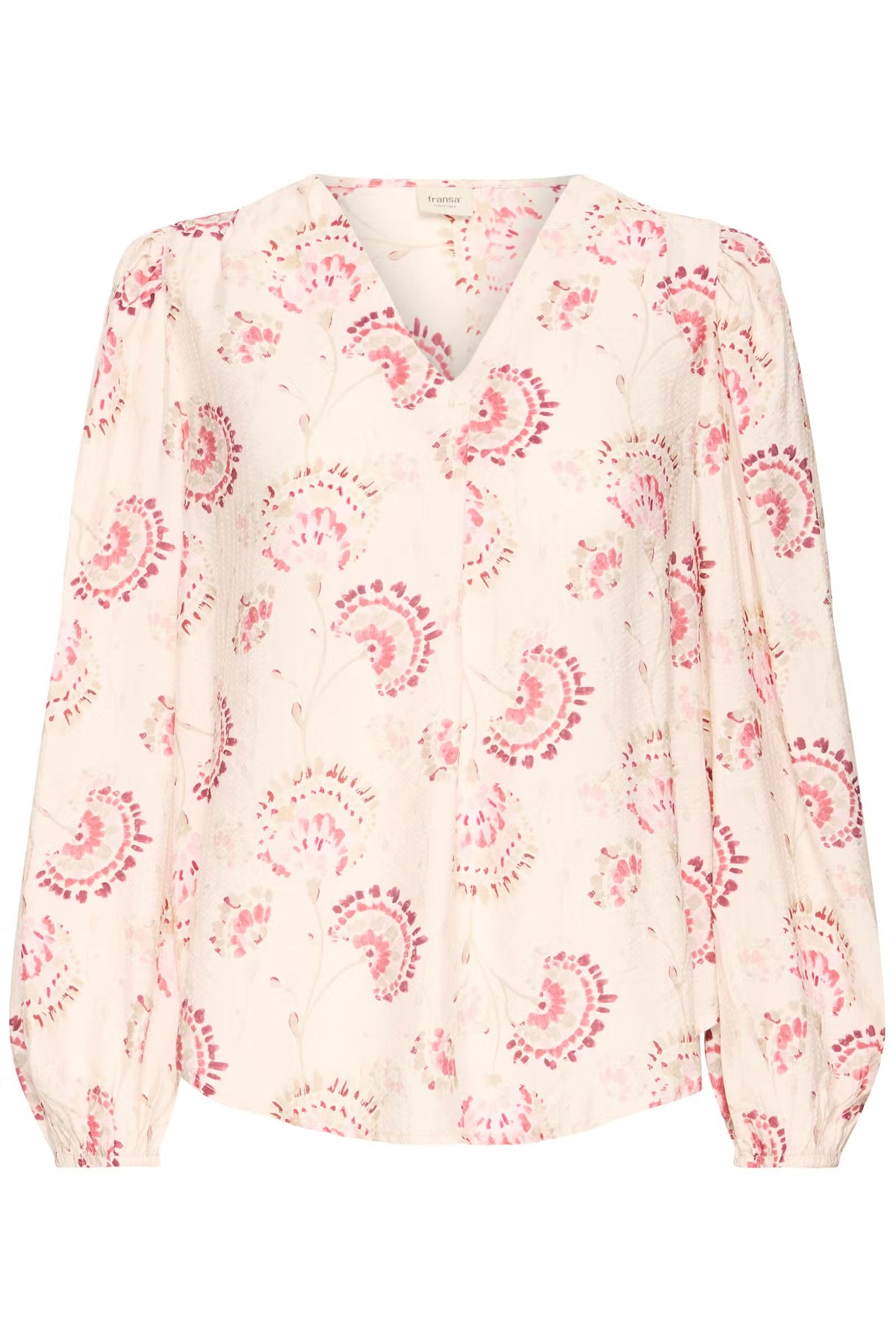 FRANSA FRKalia Orchid Floral V-Neck Blouse