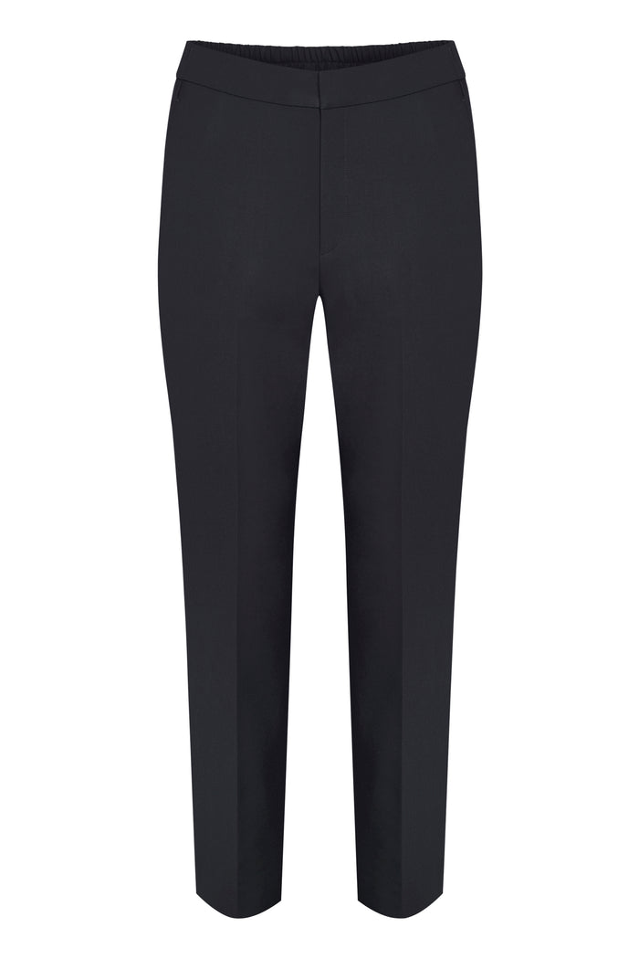 InWear Zella Black Flat Slim Leg Trouser, 30105579