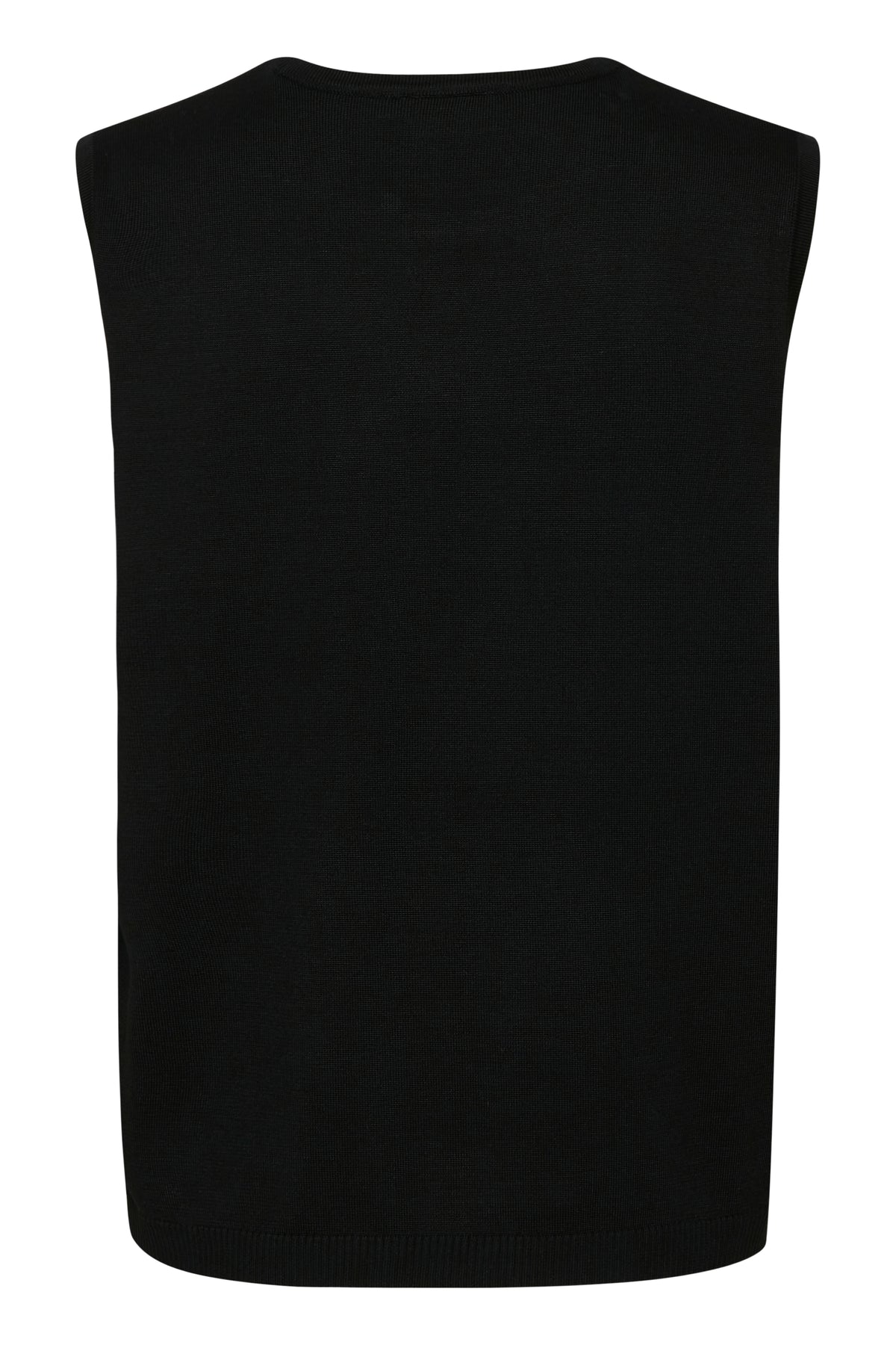 BACK IN STOCK - Saint Tropez Mila Black Melange Knitted Vest