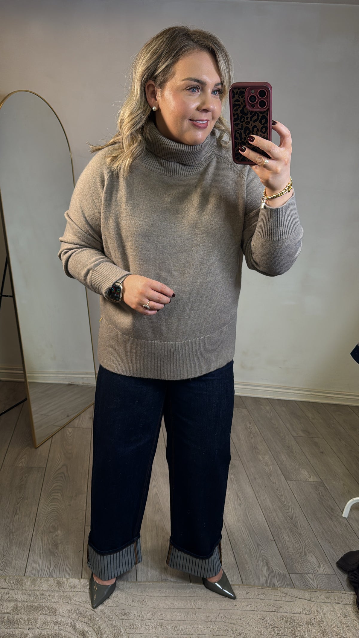 Coster Copenhagen MoonRock Beige Cowl Neck Longline Knit, 264-2418 