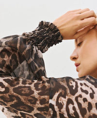 Access Fashion Leopard Print Oversized Shirt, 64-7055