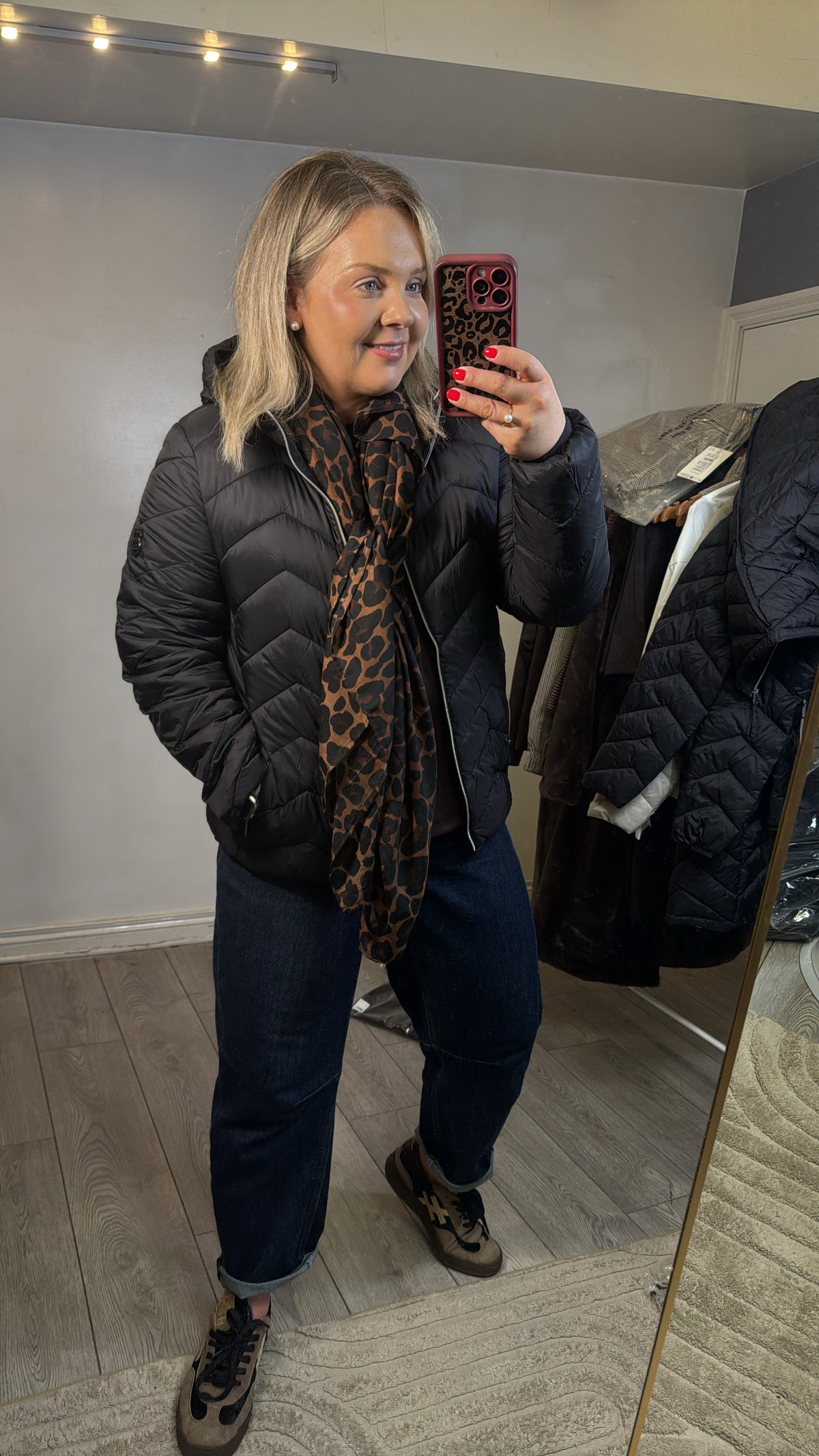 Fransa FrBaPadding Black Puffa Coat with Hood, 20609336