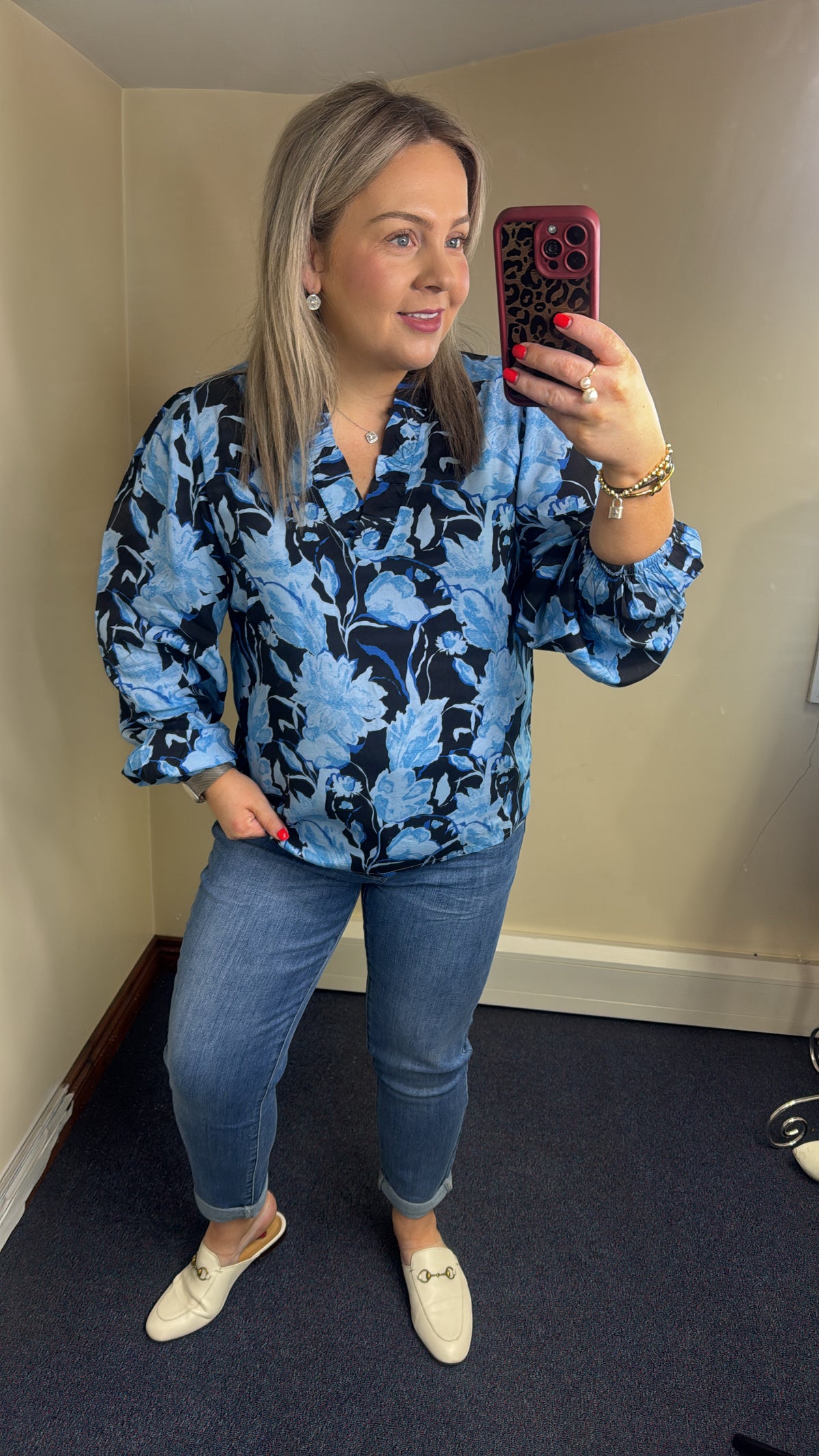 BACK IN STOCK - Toxik Highwaisted Boyfriend Medium Blue Denim Cropped Jeans