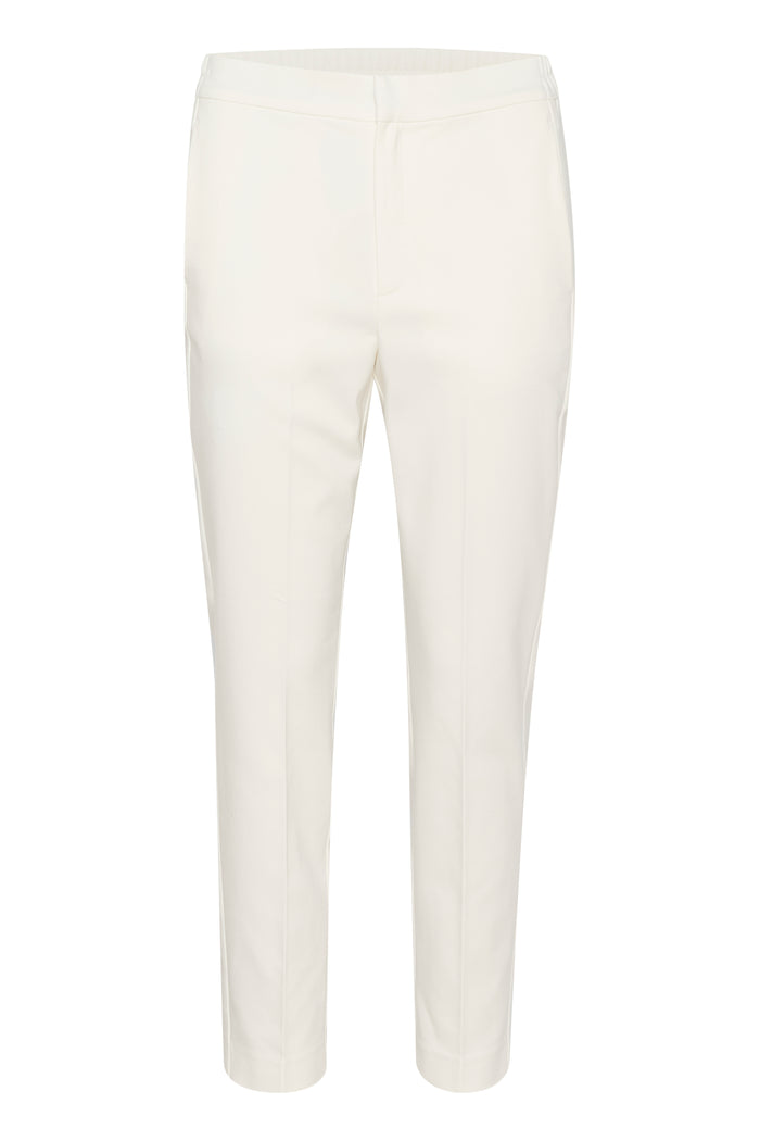 InWear Zella Whisper White Flat Slim Leg Trouser