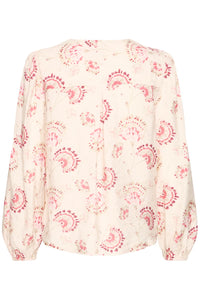FRANSA FRKalia Orchid Floral V-Neck Blouse