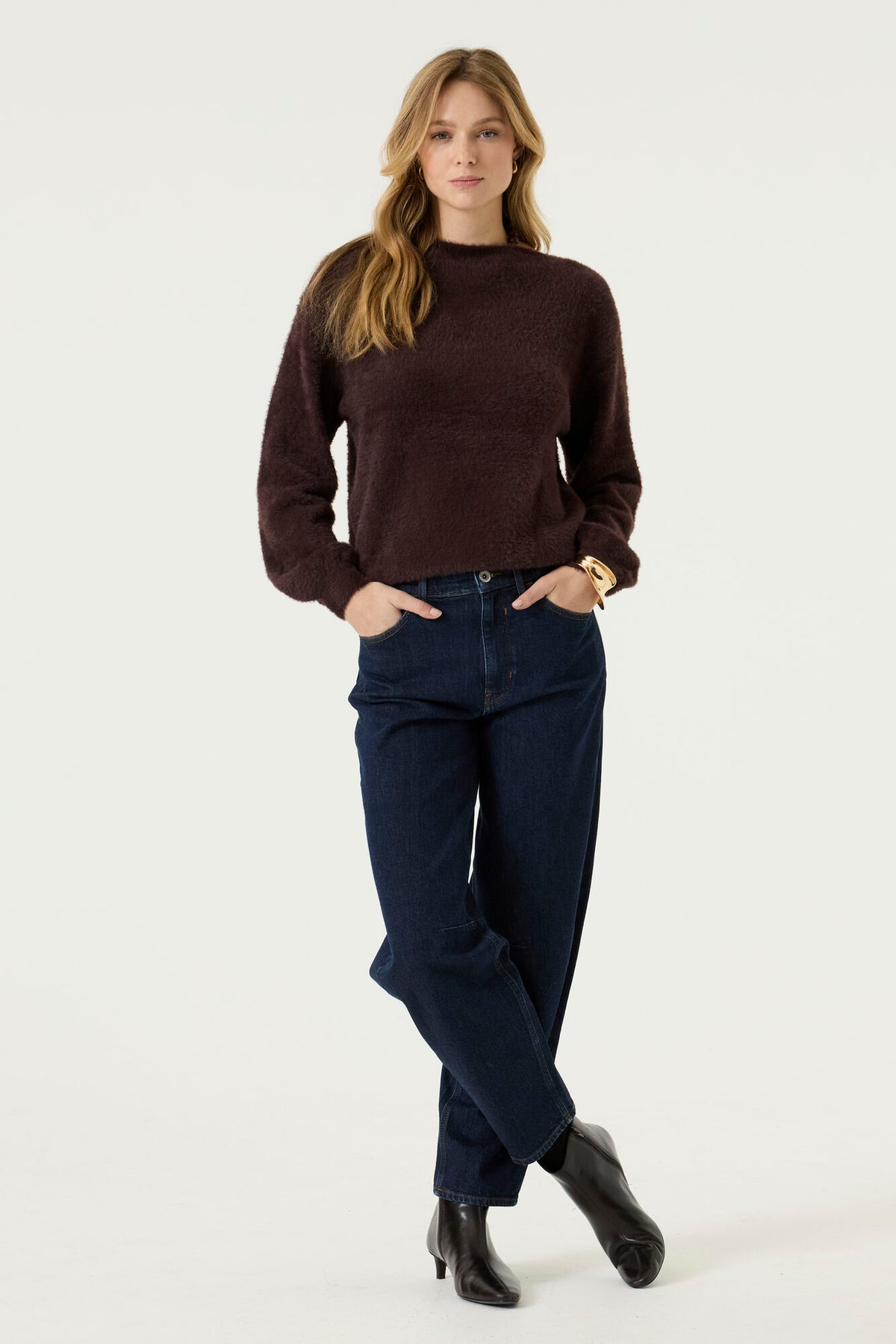 Garcia Hazel Bloom BoatNeck Supersoft Fluffy Knit
