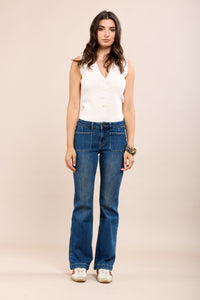 Toxik Highwaisted Denim Slim Leg Bootcut Jeans