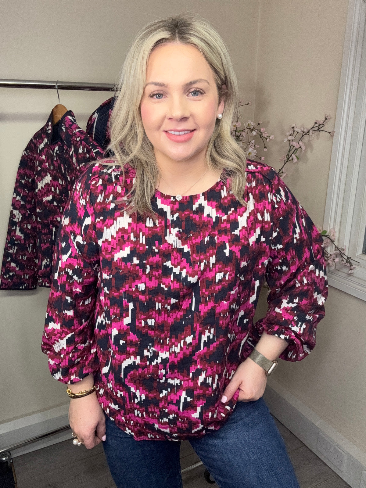 Fransa FrAriana Very Berry Printed Blouse