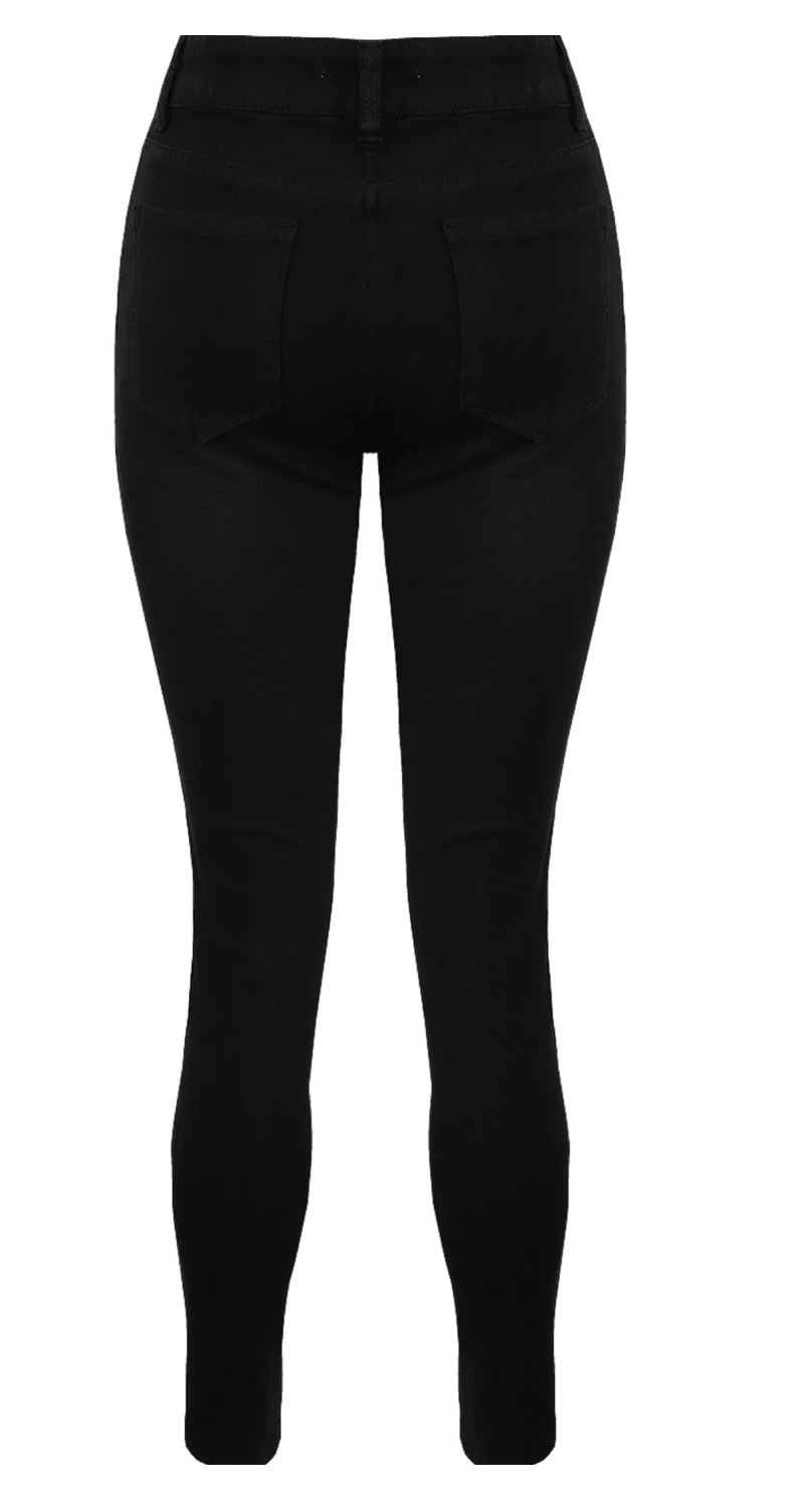 Toxik 360 Highwaisted Bum Lift Black Jeans, L1700