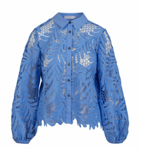 Coster Copenhagen Bright Sky Blue Lace Shirt, 242-1250