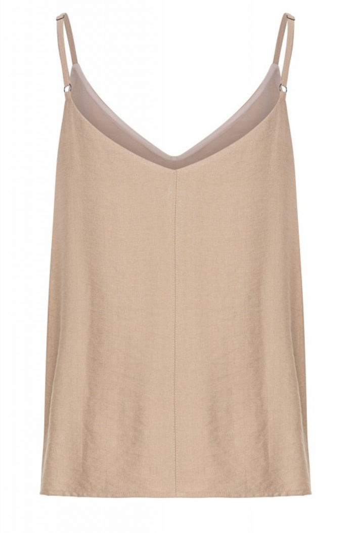 Access Fashion Beige V-Neck Cami Top