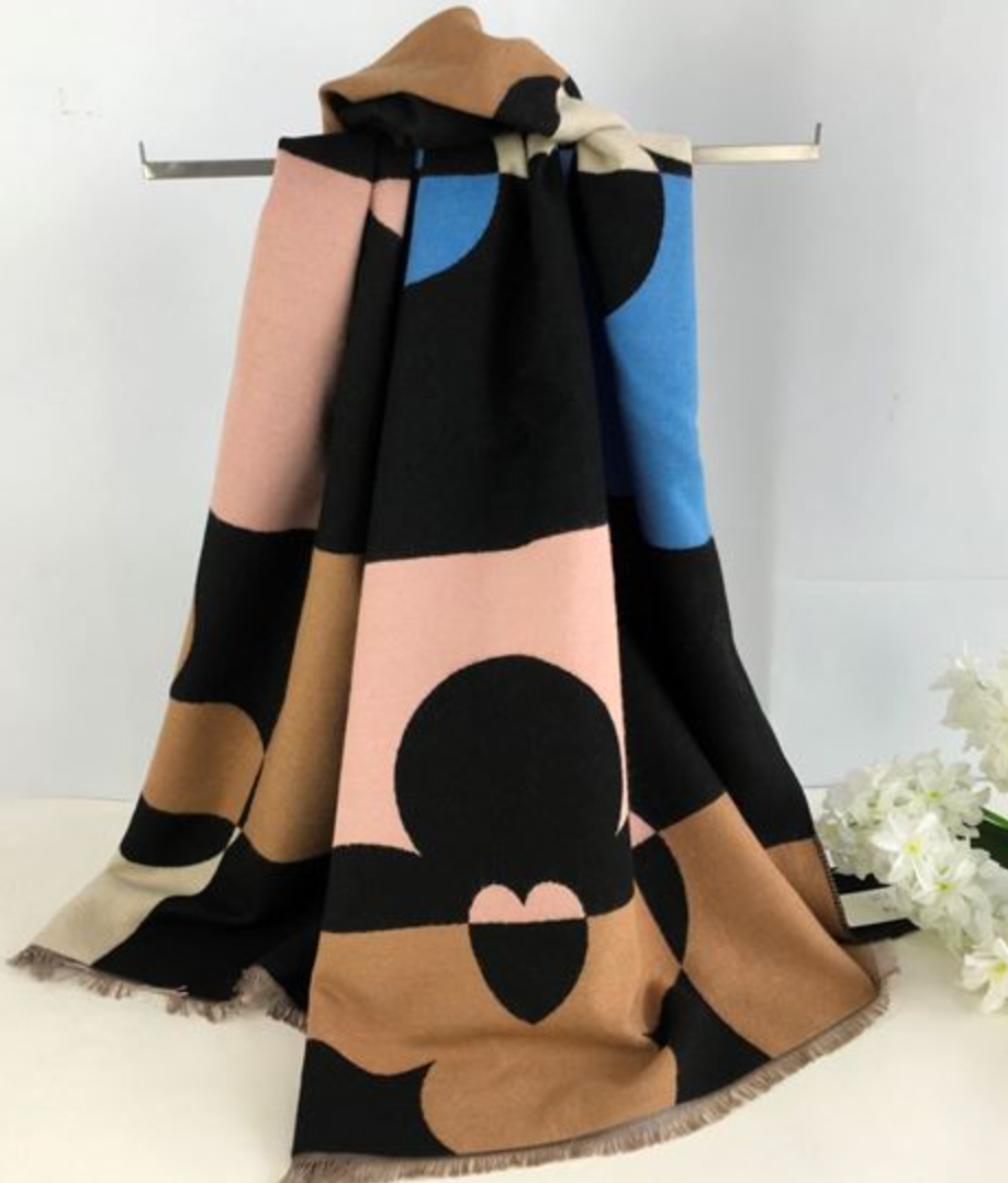 Ruby 67 Black/Camel Lyla Scarf